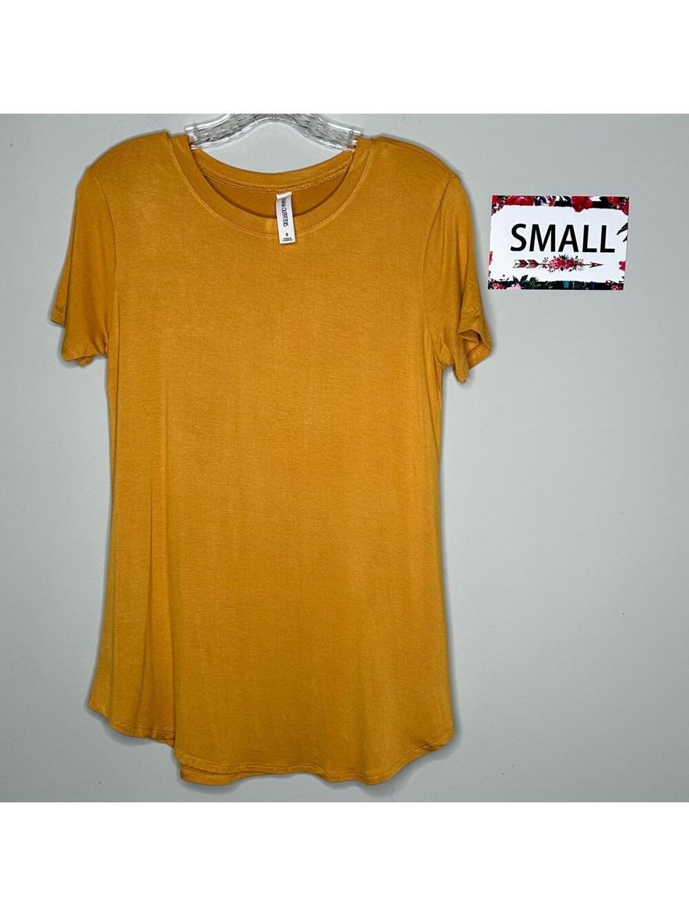 Zenana Premium S basic Tee shirt mustard yellow Small